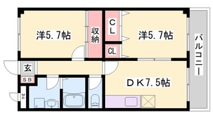 ディアコート Kの物件間取画像